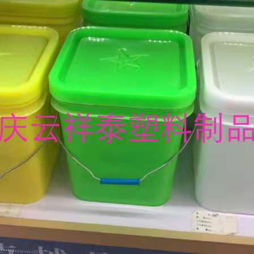 20公斤化肥塑料桶，多种颜色可供厂家挑选20升方形塑料桶